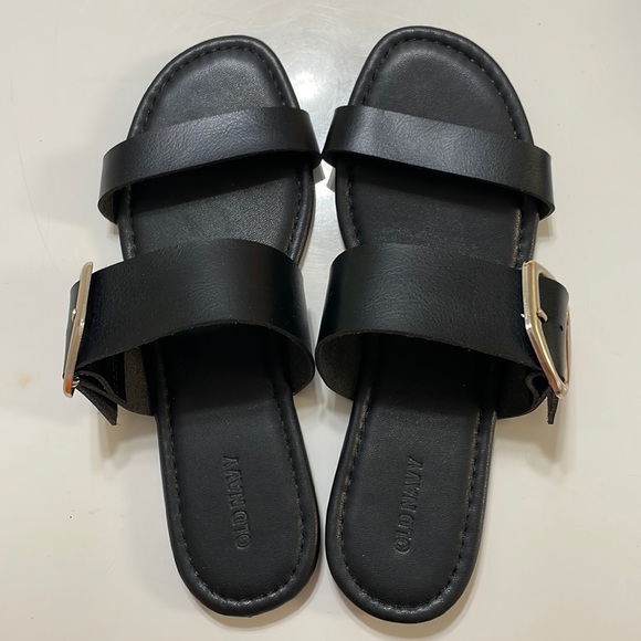 New Old Navy Black sandals - Picture 1 of 5